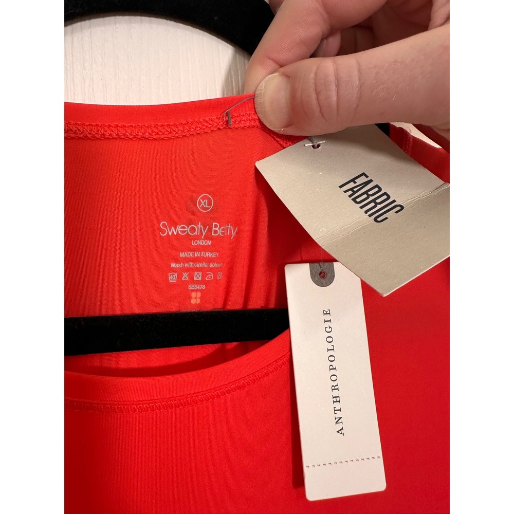 Sweaty Betty London Red High Low Maxi Dress XL Anthropologie SB5478 Racerback - Picture 2 of 4